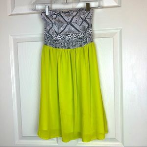 Strapless Babydoll Mini Dress